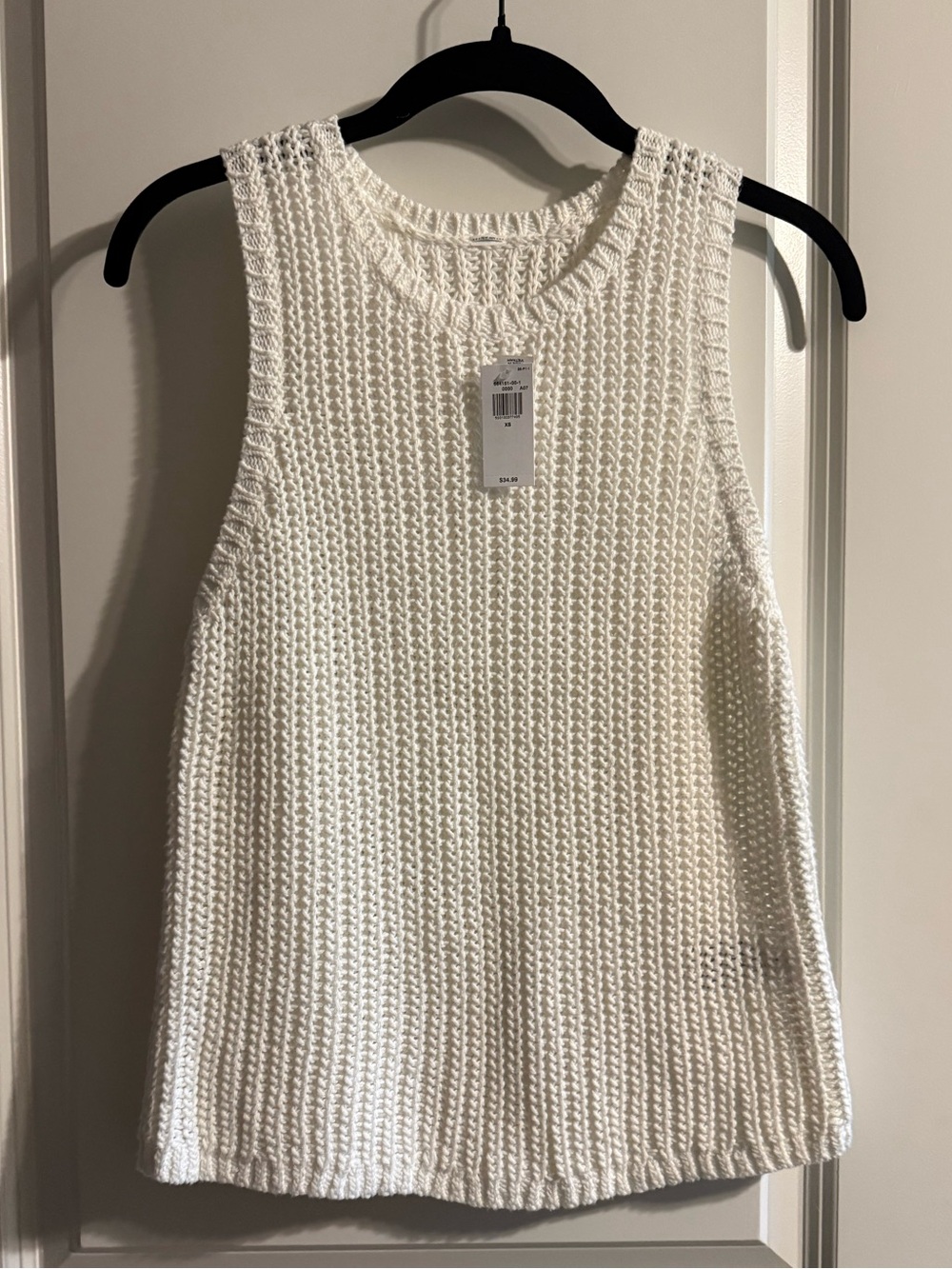NWT! Old Navy Cream Knit Sleeveless Tank Top Size XS!